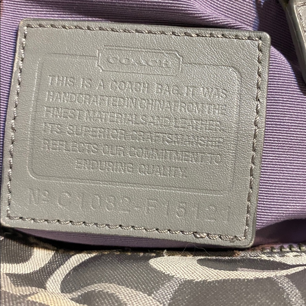 Coach Gray Shoulder Bag - Picture 8 of 10